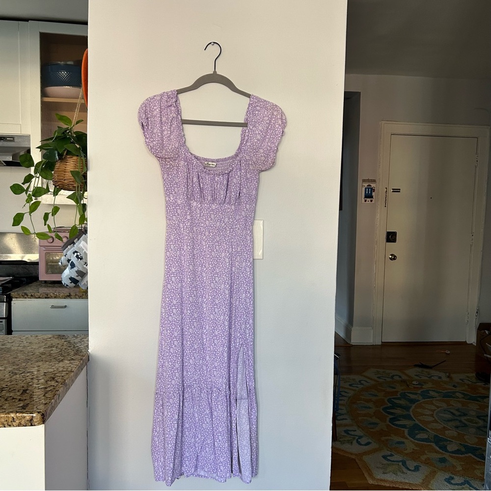 Hollister Lilac Floral Maxi Dress